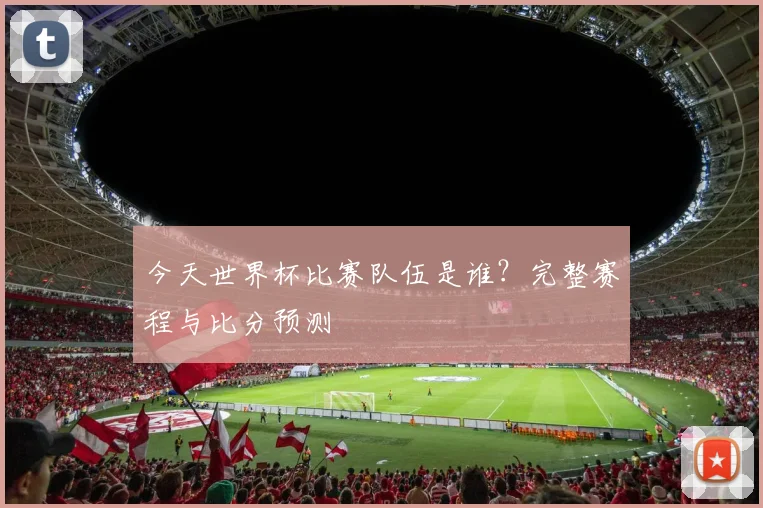 今天世界杯比赛队伍是谁？完整赛程与比分预测